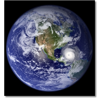 hurricane globe
