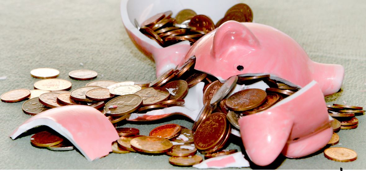 broken piggy