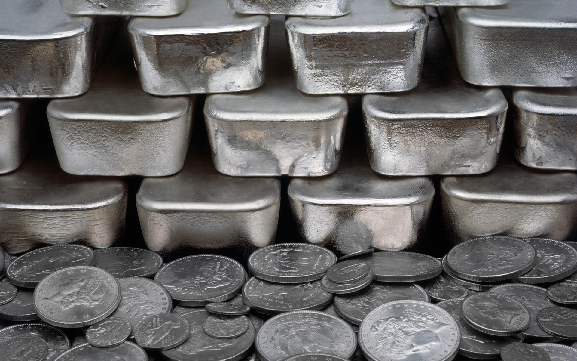 SilverBars-SilverCoins-Background