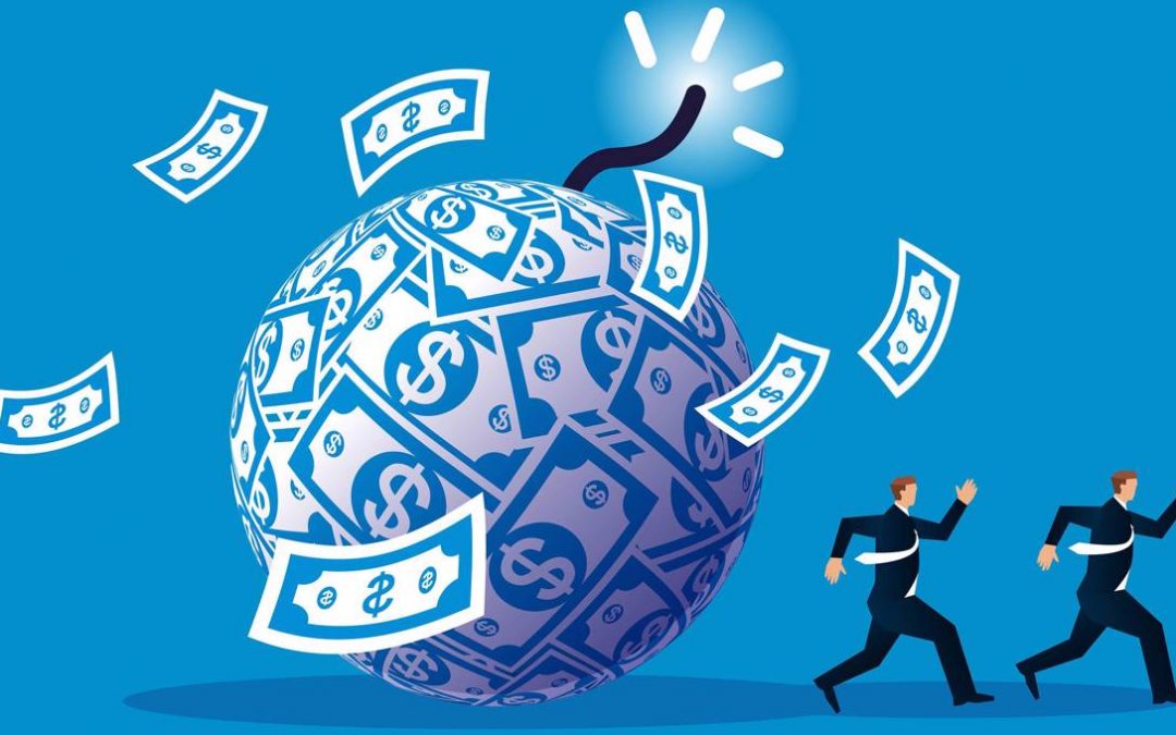 The United States today not only looks ill, but dead broke.