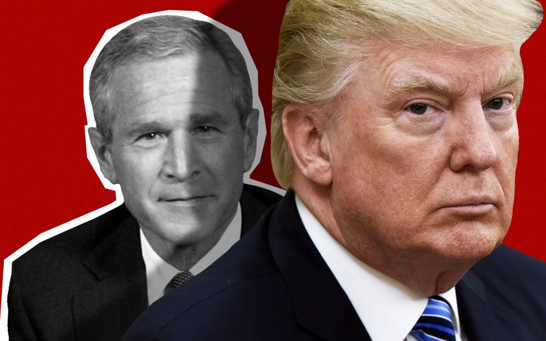 Trump rips Bush for backing Cheney as Republican factions butt heads